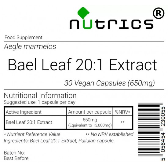 Bael Patra 20:1 Extract V Capsules 