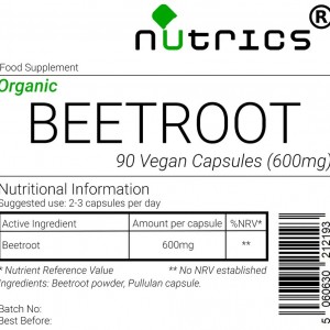 Beetroot (Organic) 600mg V Capsules