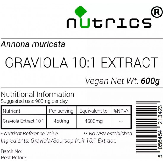 GRAVIOLA 10:1 Extract Powder Soursop Fruit