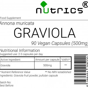 GRAVIOLA FRUIT 500mg Capsules