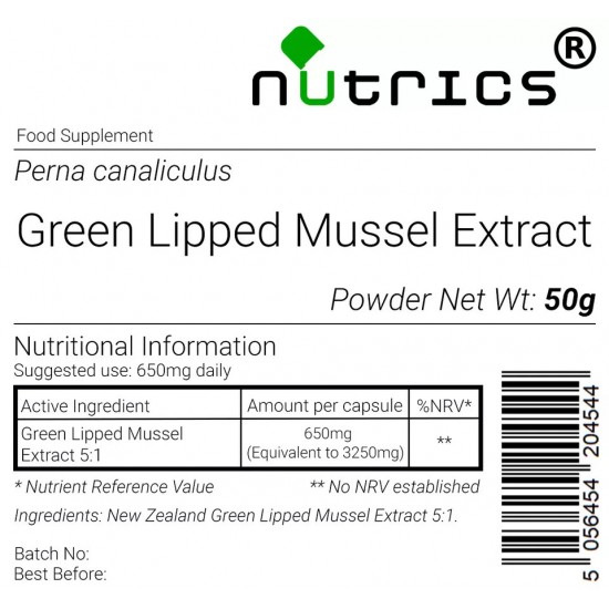 Green Lipped Mussel Extract 50g Powder 