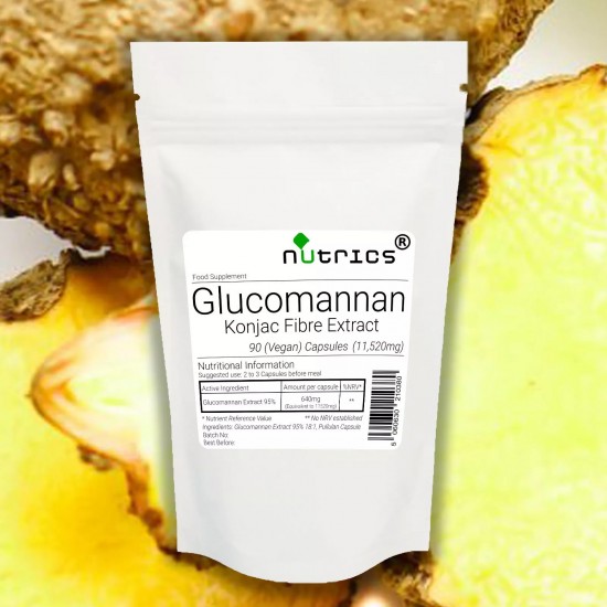 Glucomannan konjac Fibre Extract 11,520mg V Capsules