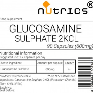 Glucosamine Sulfate 2KCl 600mg Capsules