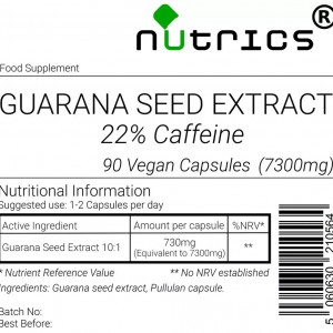 Guarana Seed Extract 7300mg Capsules