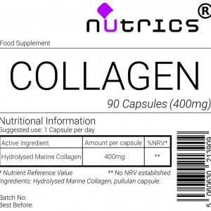 Hydrolysed Fish Marine Collagen 400mg Capsules