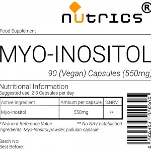 MYO  INOSITOL 550mg Vegan Capsules 