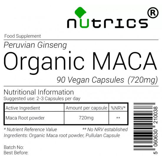 Maca Root 720mg V Capsules