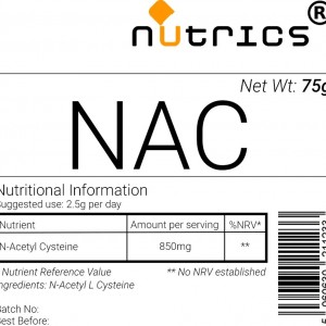 NAC N ACETYL L CYSTEINE Pharmaceutical Grade Powder 