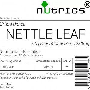 NETTLE LEAF 250mg  Vegan Capsules