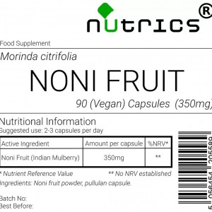  NONI FRUIT 350mg x 90 Vegan Capsules