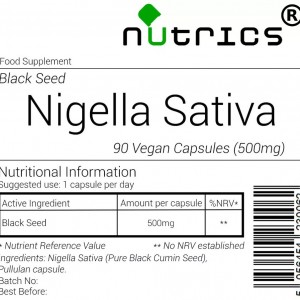 Nigella Sativa 500mg  capsules