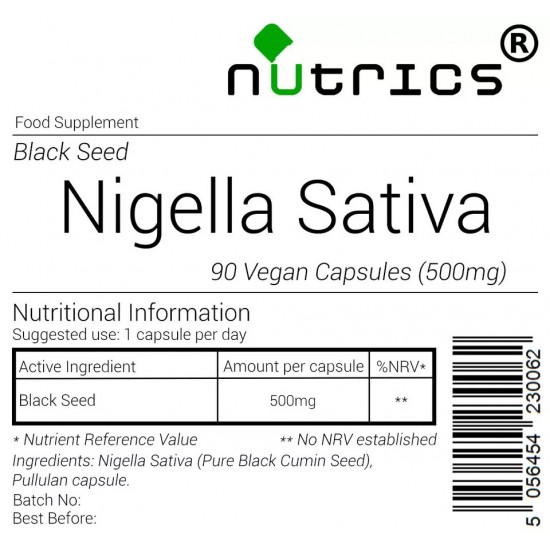 Nigella Sativa 500mg  capsules