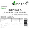 Organic Triphala  650mg V Capsules