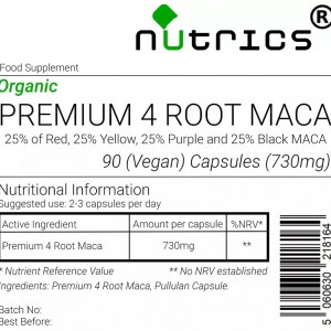 Premium 4 Root Maca 730mg V Capsules