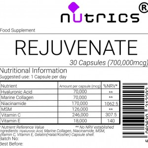 Rejuvenate 700,000mcg (700mg)  Capsules