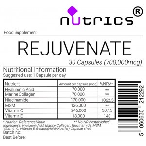 Rejuvenate 700,000mcg (700mg)  Capsules