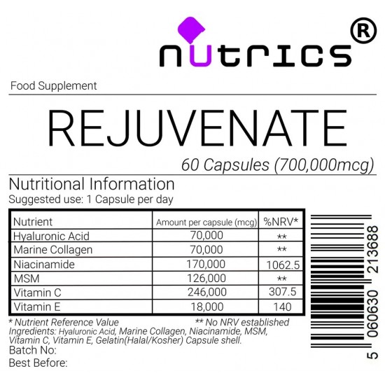 Rejuvenate 700,000mcg (700mg)  Capsules