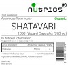 SHATAVARI ASPARAGUS 1000 Vegan 570mg Capsules