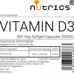 Vitamin D3 2000iu Softgels Capsules