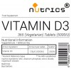 Vitamin D3 5,000iu Veg Tablets