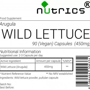 Wild Lettuce ARUGULA 450mg Vegan Capsules