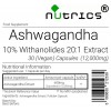 ASHWAGANDHA ROOT EXTRACT 12,000mg  V Capsules