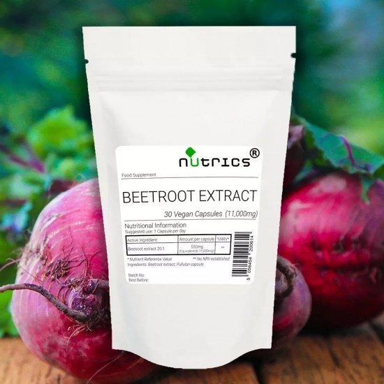 BEETROOT EXTRACT 20:1 11,000mg Vegan Capsules