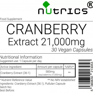 Cranberry 21,000mg V Capsules