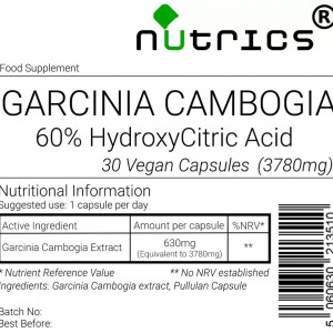 Garcinia Cambogia Extract 3,780mg V Capsules