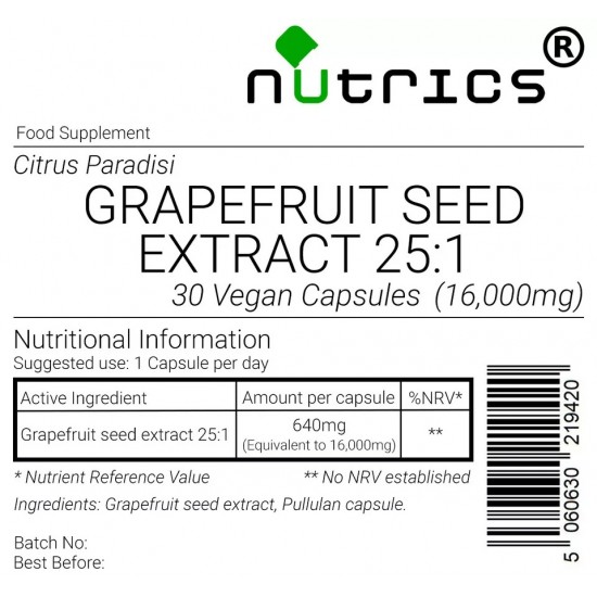 Grapefruit Seed Extract 16,000mg V Capsules 