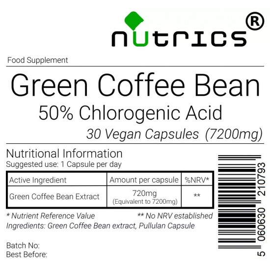 Green Coffee Bean  7,200mg V Capsules