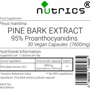 PINE BARK EXTRACT 7600mg Vegan Capsules