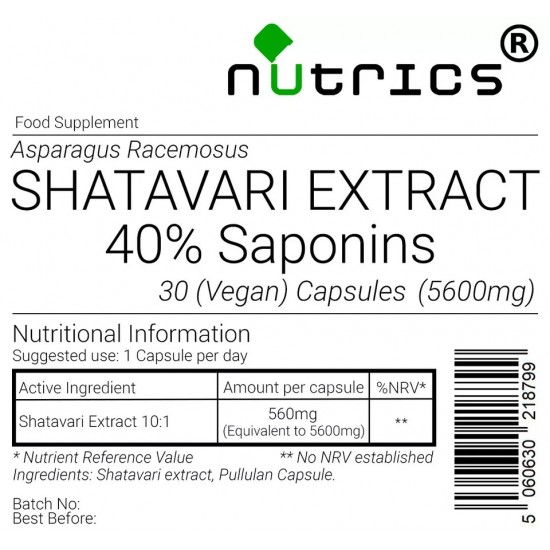 Shatavari Extract Asparagus Racemosus  5600mg V Capsules