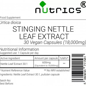 Stinging Nettle Leaf 18,000mg V Capsules