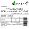 Vitamin C Rosehip Extract Citrus Bioflavanoids 1,000mg V Capsules