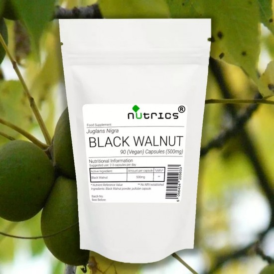 BLACK WALNUT 500mg x 90 Vegan Capsules 