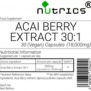 Acai Berry  Extract 18,00mg V Capsules