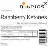 RASPBERRY KETONES 500mg Vegan Capsules weight loss supplement