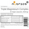 ELEMENTAL MAGNESIUM COMPLEX 900mg V capsules Glycinate Citrate Oxide