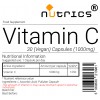 VITAMIN C 1000mg Vegan Capsules Immune Boost