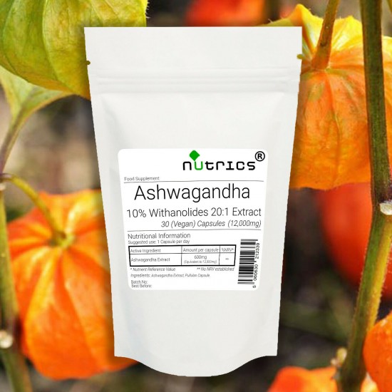 Ashwagandha Root, 20:1 Extract, 10% Withanolides, 12,000mg V Capsules