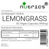 Lemon Grass 400mg Vegan Capsules 