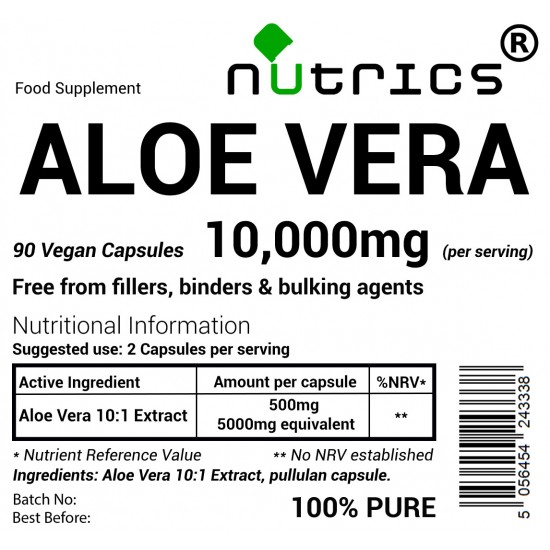 Aloe Vera Extract  5000mg V Capsules