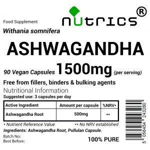 Ashwagandha Root 500mg V Capsules