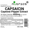 Capsaicin Capsicum Cayenne Pepper Extract 4000mg Capsules 