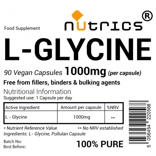 L-Glycine 1,000mg V Capsules L-Glycine 1,000mg V Capsules
