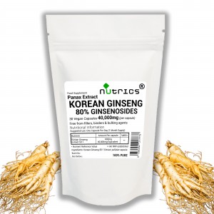 Korean Ginseng Extract 40,000mg V Capsules 