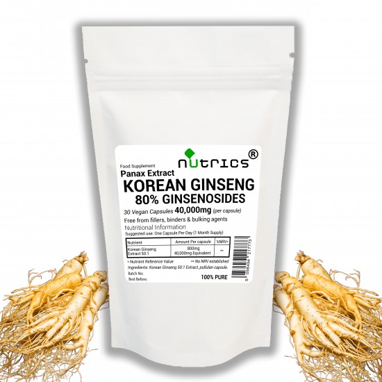 Korean Ginseng Extract 40,000mg V Capsules Korean Ginseng Extract 40,000mg V Capsules