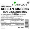 Korean Ginseng Extract 40,000mg V Capsules Korean Ginseng Extract 40,000mg V Capsules