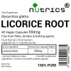 Licorice Root 550mg Vegan Capsules Licorice Root 550mg Vegan Capsules